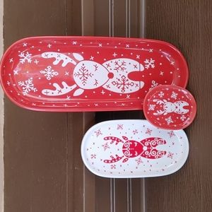 Temptations Seasonal Set of 3 Ass't & Stack Trays